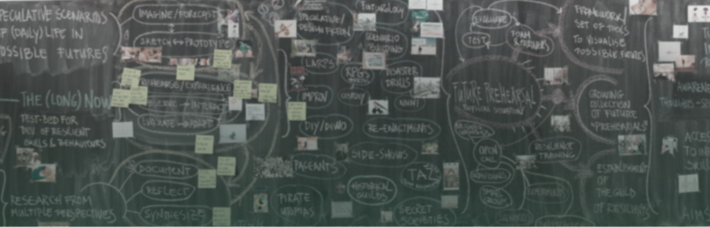 a blackboard with a lot of different diagrams